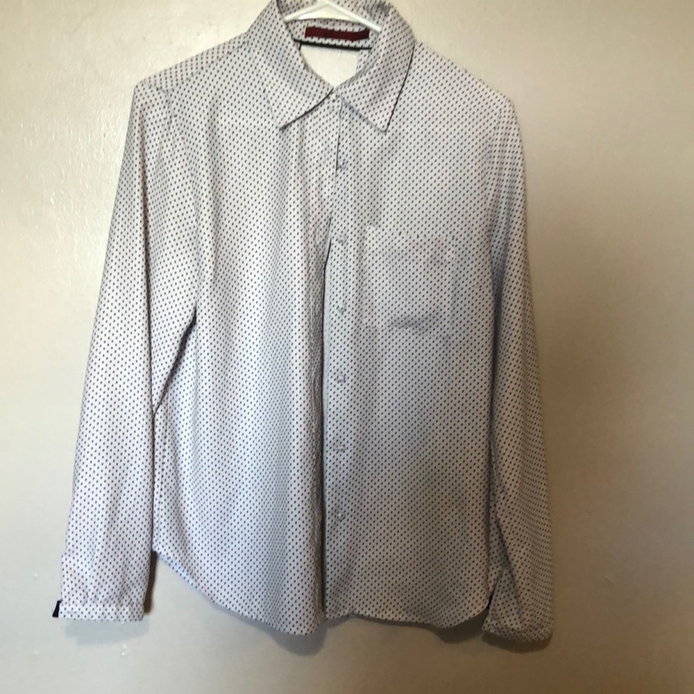 Poka dot button up blouse